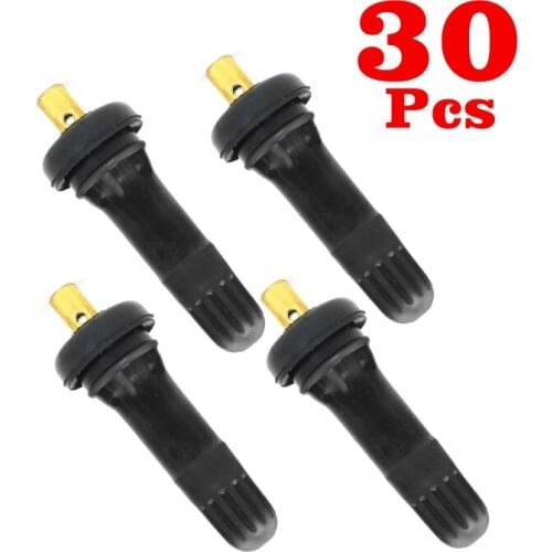 30pcs TPMS Tire Pressure Monitoring System Anti-explosion Snap In Tire Valve Stems Car Accessories valve caps tpms valve