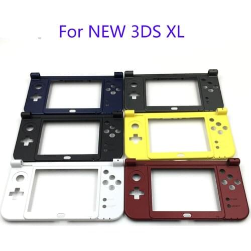 5Pcs For New 3DS LL Housing Case 2015 New Verison For Nintendo New 3DSLL XL Replacement Hinge Part Black Bottom Middle Shell