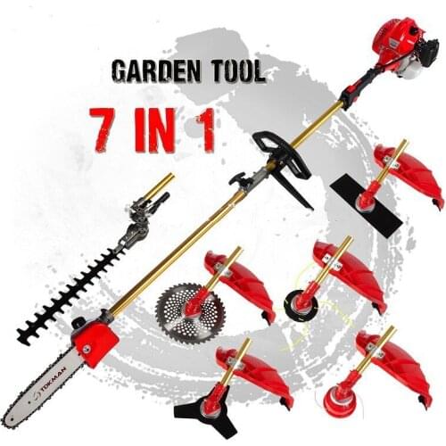 Multi 52CC 2-STROKES 7 in 1 Multi brush cutter lawn mower grass trimmer tree pruner Bush Cutter Whipper Snipper