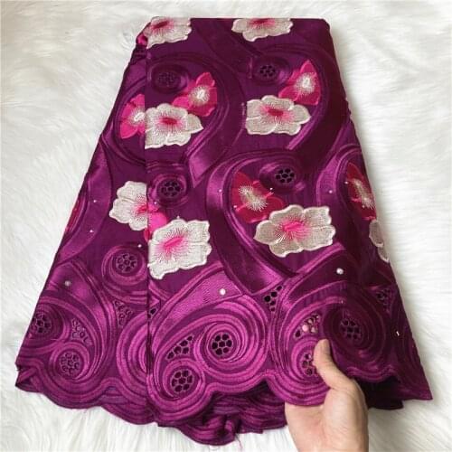 Burgendy lace fabric brode coton africain 2021 swiss voile lace in switzerland african lace fabric tissu dentelle100cotton 5yard