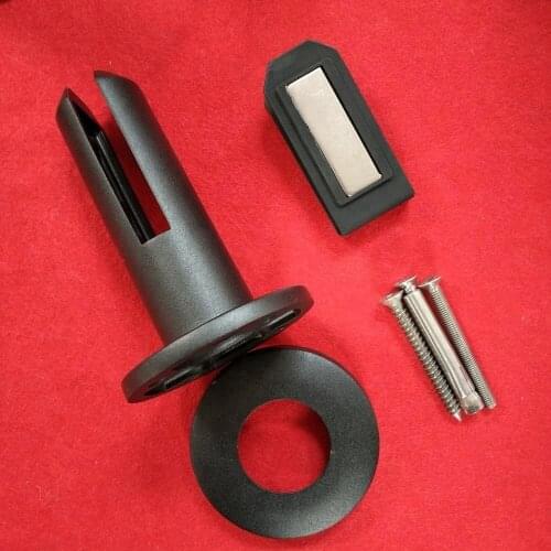 Frameless Swimming Pool Fence Railing Balustrade Deck Mount Matt Black Round Glass Spigot