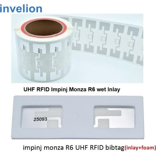 1000pc/lot number ID printing uhf bibtag with printed id programmed epc RFID sticker for sports marathon bicycle timing result
