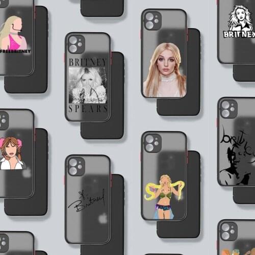 Britney Spears Phone Case For iphone 12 11 8 7 plus mini x xs xr pro max matte transparent cover