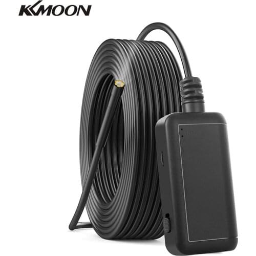 F220 5.5mm IP67 Waterproof Industrial WiFi Endoscope Borescope Inspection Camera Built-in 6 LEDs for iOS/Android Smartphones