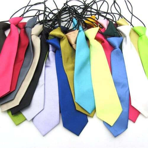 Fashion Casual Candy Color 6cm Width Solid Tie Skinny Kids Ties Classic Suit Slim Neckties for Wedding For Children BH