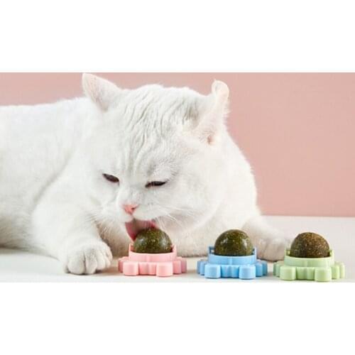 Crab Cat Mint Catnip Toys Rotating Catnip Ball Molars Teeth Cleaning Cat Toys