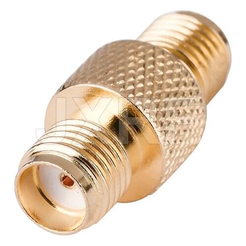JX RF Connector RF Coaxial Adapter SMA Coax Jack Barrel Connector SMA Female to SMA Female Adapter