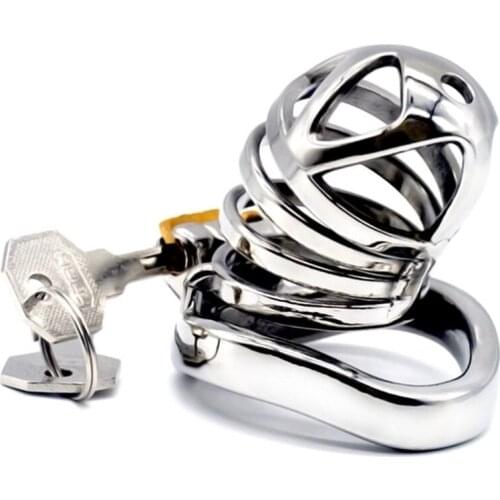 Stainless Steel Stealth Lock Male Chastity Device Arc Penis Cock Rings Chastity Device Sex Products Adult Toys for Men G254A