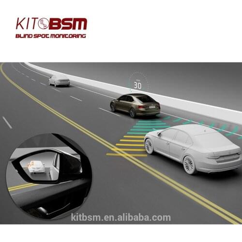 KIT BSM Microwave Radar Sensor Blind Spot Detection car System BSD Change Lane & rear cross traffic alert system