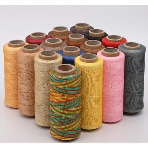 Leather Waxed Thread Cord 150D 50M Wax String Cord Sewing Craft Tool DIY Hand Leather Products Waxed Thread Flat Sewing Line