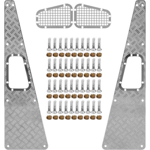 Metal Skid Plate Sides RC Upgrade Parts Accessory Fit for Traxxas TRX4 1/10 RC Car Refit Upgrade Parts