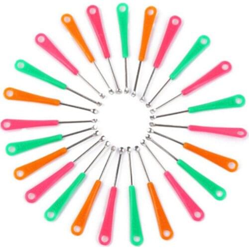 20pcs Ear Wax Pickers Metal Ear Picks Wax Removal Curette Remover Cleaner Ear Care Spoon Tool Ear Pick Facial Beauty Tools