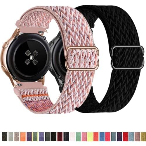 Smart Wrist Band For Samsung Galaxy Watch 3 41mm 45mm Gear S2 Active 2 Sport Nylon Watchband For Huawei Watch GT 2 2e Pro Straps