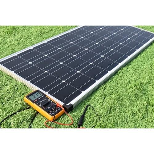 Solar Cell Solar Panel 100W Rigid Solid Glass Temper Panels Solarcity 12V Battery Charger photovoltaic PV
