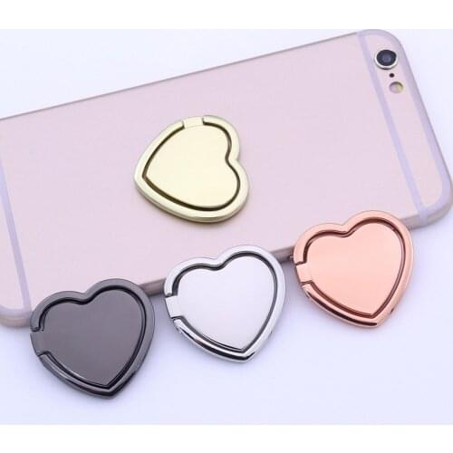 Universal Cute Love Shape Phone Holder Finger Magnetic Mini Phone Holder Stand for iphone xr 7 8 xs max Xiaomi Huawei Samsung