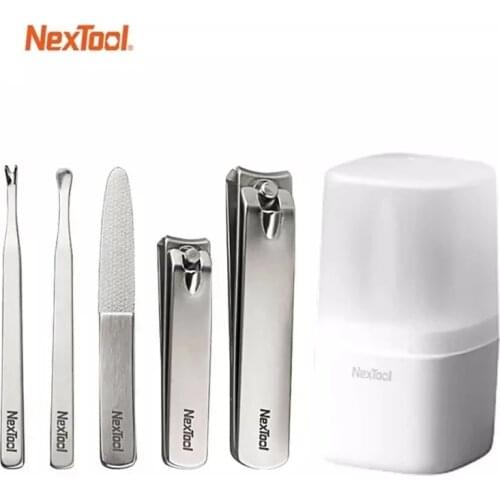 Youpin Nextool Nail Clipper Set Nail Stainless Steel Ear Scoop Nail File With Storage Box Manicure Beauty Tools 5PCS