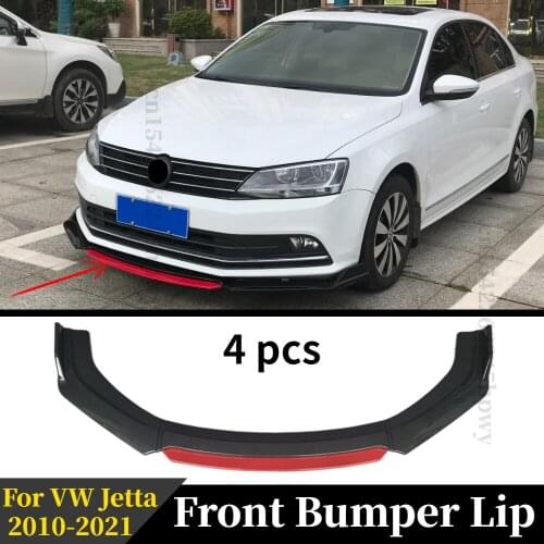 Front Bumper Lip Protector Splitter Chin Diffuser Spoiler Body Kit Tuning Accessories For VW JETTA A6 MK6 MK6.5 A7 2010-2021