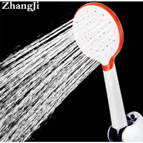 ZhangJi Multi-colors Rain Hand Hold Shower Classic Design Large Panel Sparge ABS Bathroom Accessories Showerhead