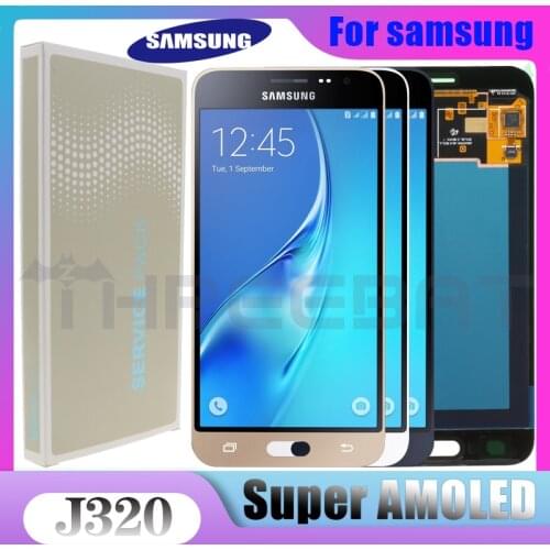 Original 5.0"LCD For Samsung Galaxy J3 2016 J320 J320F J320H LCD Display Touch Screen Digitizer Assembly with Brightness Control
