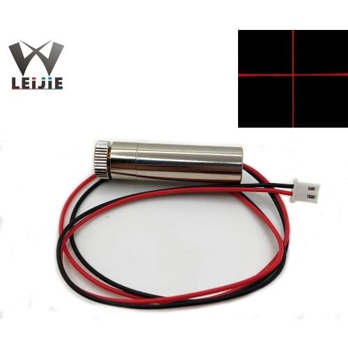 1pcs-10pcs Cross Focusable XH2.54 650nm 250mW High Power 1245 12x45mm 3V-4.5V Red Laser Module Industrial 12mm LED LD Module