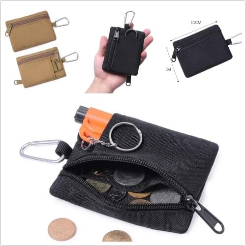 1pcs new mini Tactical Wallet Portable Key Card Case Outdoor Sports Coin Purse Hunting Bag Zipper Pack men Multifunctional Bag