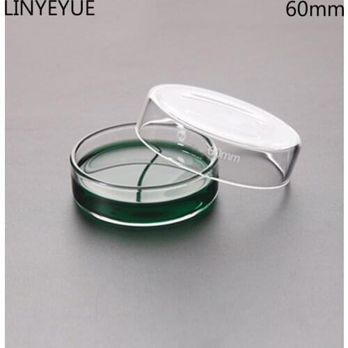 10 pieces/pack 60mm Glass Petri Dish Bacterial Culture Dish Borosilicate Glass Chemistry Laboratory Equipment