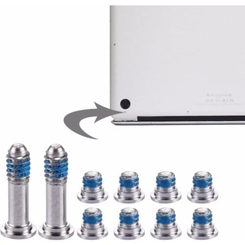 10 in 1 for Macbook Air 13.3 inch (2010) A1369 / MC503 / MC504 Original Computer Case Bottom Cover Screws (2 Long + 8 Short)