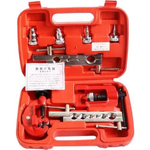 3-19MM Tube Cutter Flaring Tool Kit Manual Pipe Expander Metric/Inch Expansion Mouthparts Device Air Conditioning Tube Expander