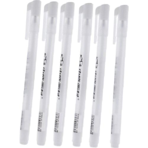 6x White Marker Pen Drawing Painting Coloring Marking Artist Sketching Pen