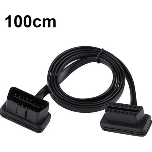 Car Auto 16 Pin Male to Female OBD2 Extension Cable Diagnostic Adapter