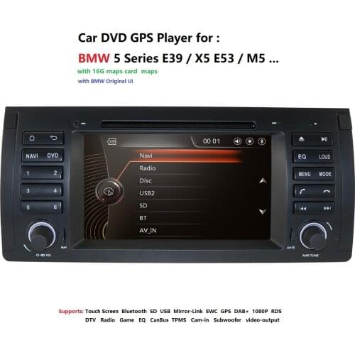 7" 2 Din Car Radio DVD Player for BMW X5 E53 E39 5 M5 E38 Car AutoRadio GPS Navi Stereo USB RDS DAB MAP SD Multimedia