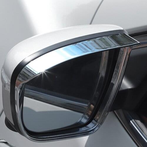 Car Rear View Mirror Rain Eyebrow Shade Shield Rain Gear Trims For Nissan X-Trail X Trail XTrail T32 Car Styling