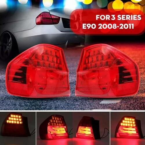 Car LED Side Rear Tail Light Brake Lamp Taillight Signal for BMW 3 Series E90 2008 2009 2010 2011