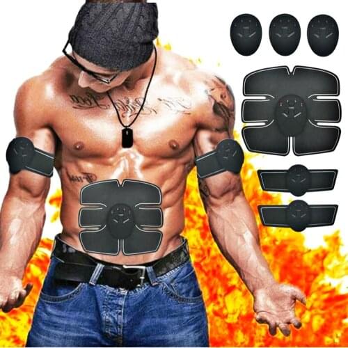 EMS Wireless Muscle Stimulator Trainer Electric Weight Loss Stickers Body Smart Fitness Abdominal Training Arm Leg Belt Unisex
