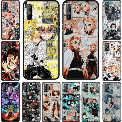 Demon Slayer Anime Soft Silicone Cover For Realme 6 7 Pro C21 C3 XT 5 X50 8 7i GT Neo C11 C15 C20 C25 Shockproof Phone Case Fall