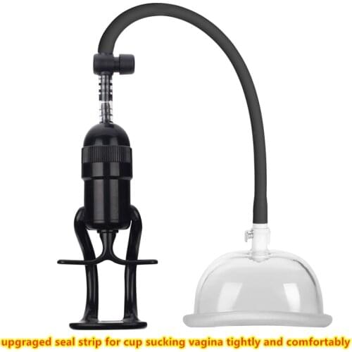 Black Vaccum Strong Sucking Vagina Orgasm Pumps Sex Machine Sucker Kits Breast Enhance Adjust Cups Like A Vibrator Massage Body