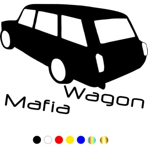 CS-10676# Vinyl Decal VAZ 2102 Lada Wagon Mafia Car Sticker Waterproof Auto Decors on Truck Bumper Rear Window