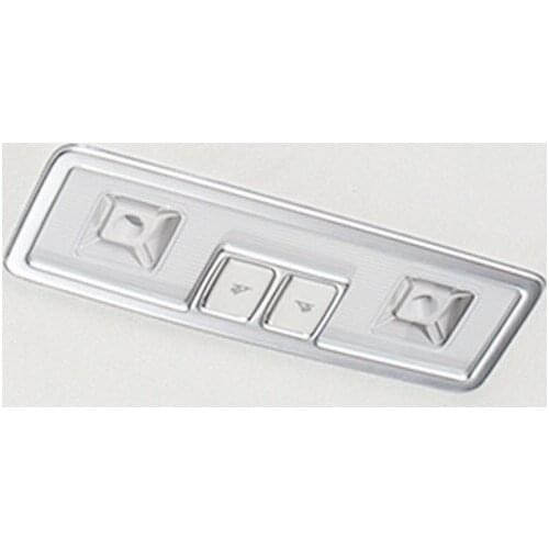 For Atlas Teramont 2017 2018 ABS Matte and Carbon fibre Car rear reading Lampshade Cover Trim car styling 1pcs