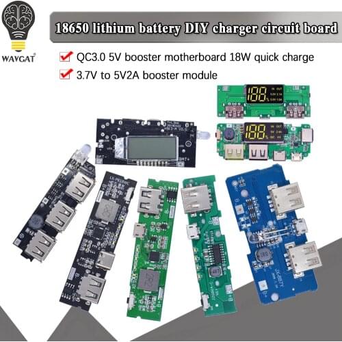 Dual USB 5V PD Mobile Power Bank 18650 Battery Charger PCB Power Module Accessories For Phone DIY New LED LCD Module Board