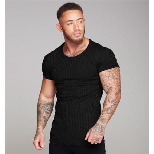 New Summer Mens T Shirt 2121 Streetwear Casual Short Sleeve Mens Bodybuilding Fitness Shirt Man t shirt T-shirts For Male Tops