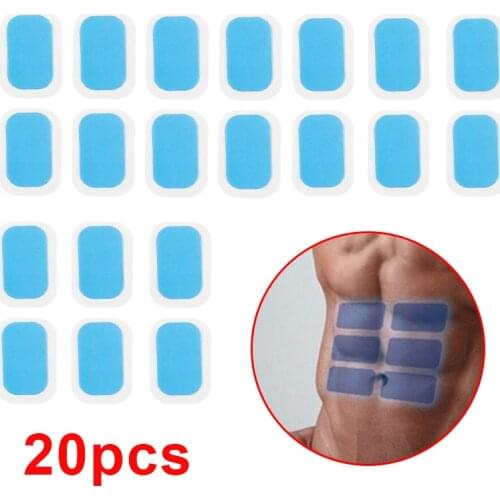 10/20Pcs EMS Abdominal Muscle Gel Pads High Adhesion Inirritative Mat Gel Patch Replacement For Abdominal Training Device