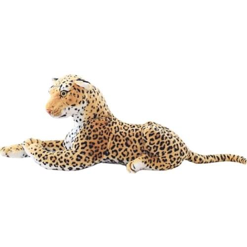 Simulation Leopard Animal Plush Toy 30CM Sofa Cushion Chair Pillow Car Cushion Children Birthday Christmas Gift Home Decoration