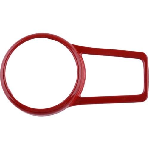 Car Front Headlight Lamp Button Switch Cover Trim Bezel Frame Decor Moulding Red ABS Fit for Jeep Compass 2017 2018 2019