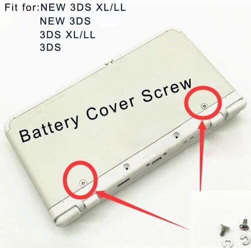 1Pair OEM Screw For new 3DS XL Housing Battery Cover
