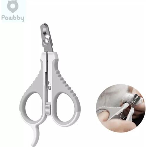 Pawbby Pet Nail Clippers Stainless Steel Dog Grooming Nippers Oblique Cat Cutter Nail Scissors with Lock for Pet Grooming