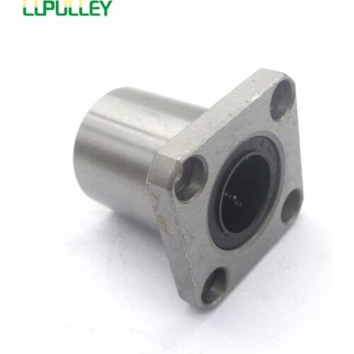 LUPULLEY 1PC Square Flange Coupling Linear Bearing 35/40mm LMK35UU LMK40UU Ball Steel Bushing Flange bearing linear for CNC