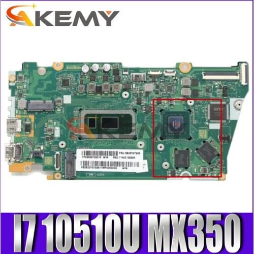 Mainboard For Lenovo ideapad S340-13IML Laptop motherboard FRU 5B20Y97685 with CPU I7 10510U RAM 8G GPU MX350 2G 100% test