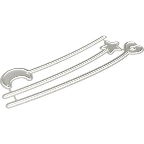 Star Moon Heart Metal Cutting Dies Stencil DIY Scrapbooking Album Stamp Paper Card Embossing Craft Decor