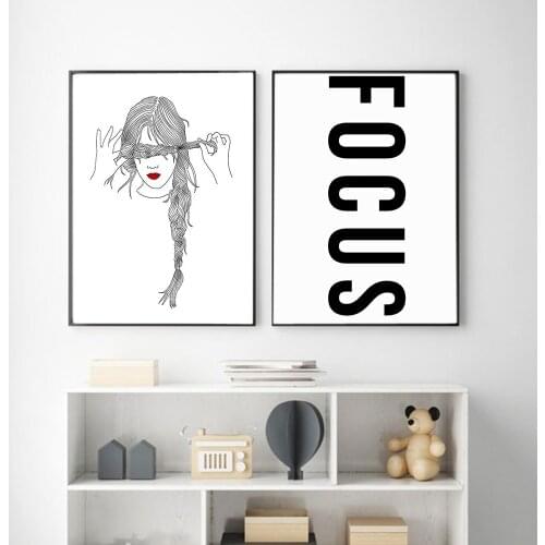 Minimalist Modern Poster Line Drawing Canvas Painting Line Art Art Print Quote Bedroom Wall Picture For Living Room Home Decor