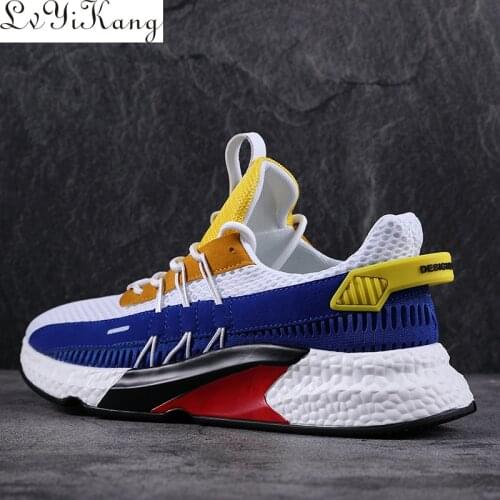 LVYIKANG New Roman Men Casual Shoes Fashion Mixed Color Male Summer Shoes Breathable Men Sneakers Adult Male Comfortable Shoes